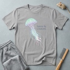 T-shirt méduse aquarelle — «Suivre le courant»