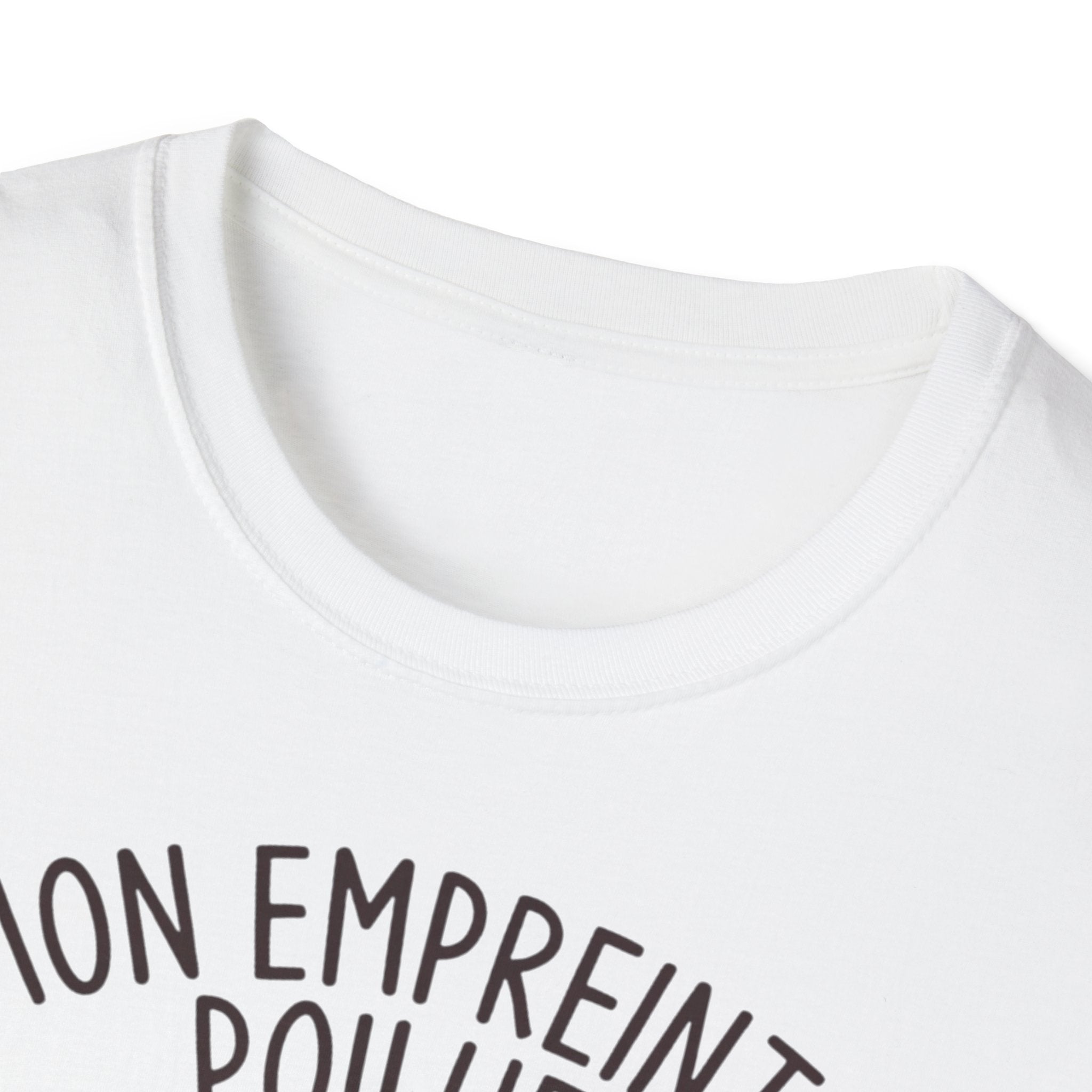 French Paw Print T‑Shirt — "Mon empreinte poilue" Floral Paw Graphic