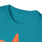 T-shirt graphique avec étoile de mer — Jolie étoile de mer orange
