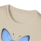T-shirt papillon bleu