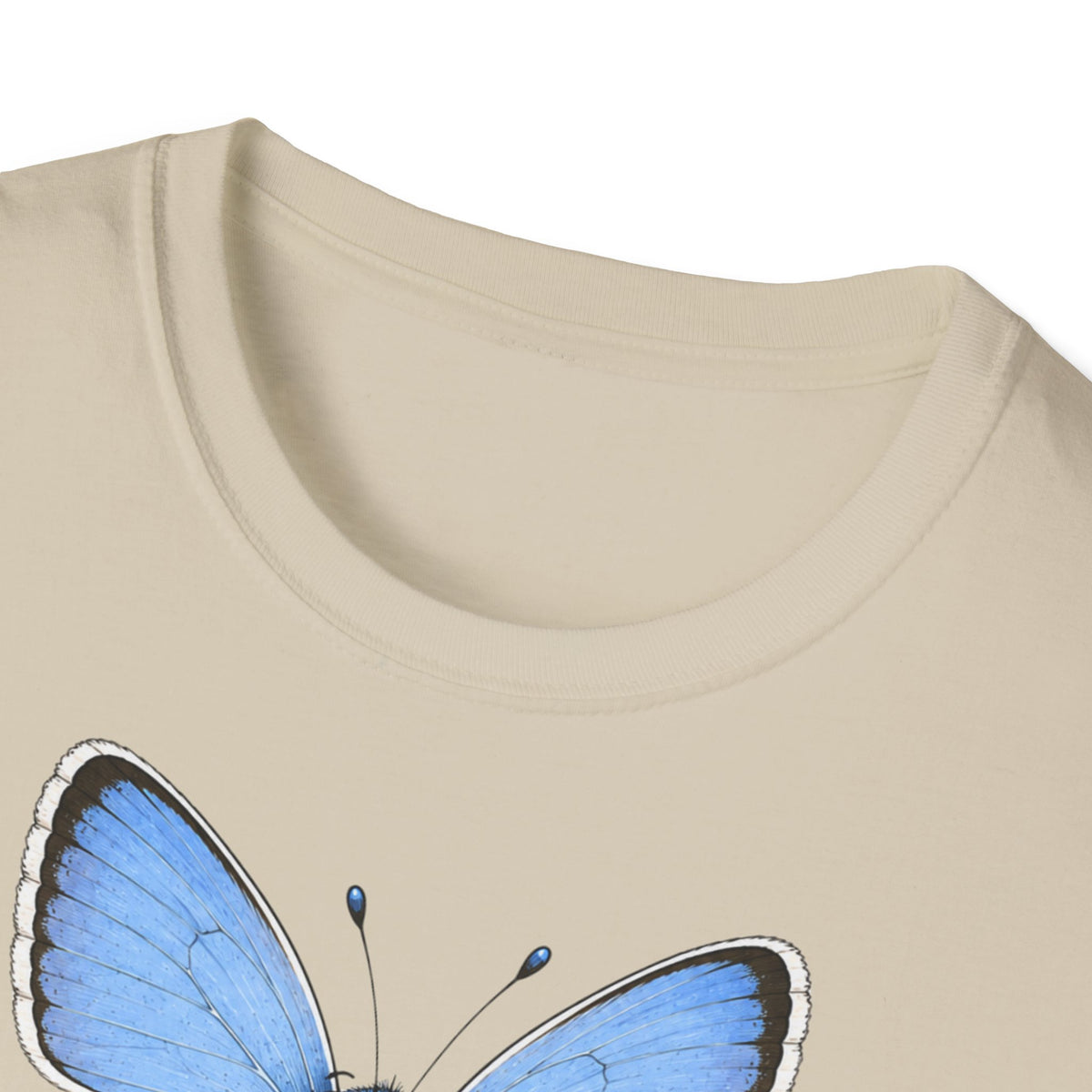 T-shirt papillon bleu