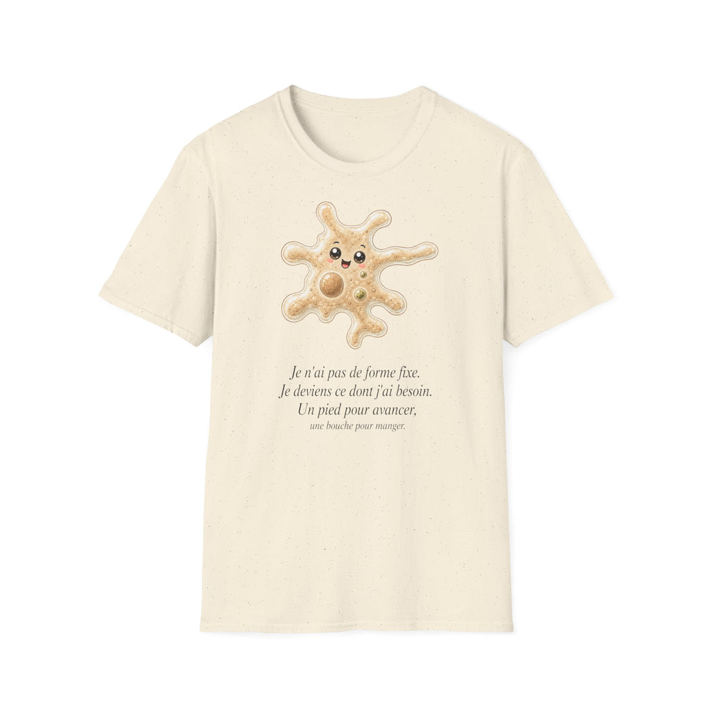T-shirt avec adorable illustration d’amibe — T-shirt kawaii représentant un microorganisme