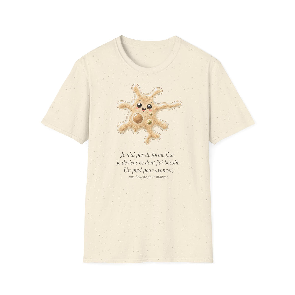 T-shirt avec adorable illustration d’amibe — T-shirt kawaii représentant un microorganisme