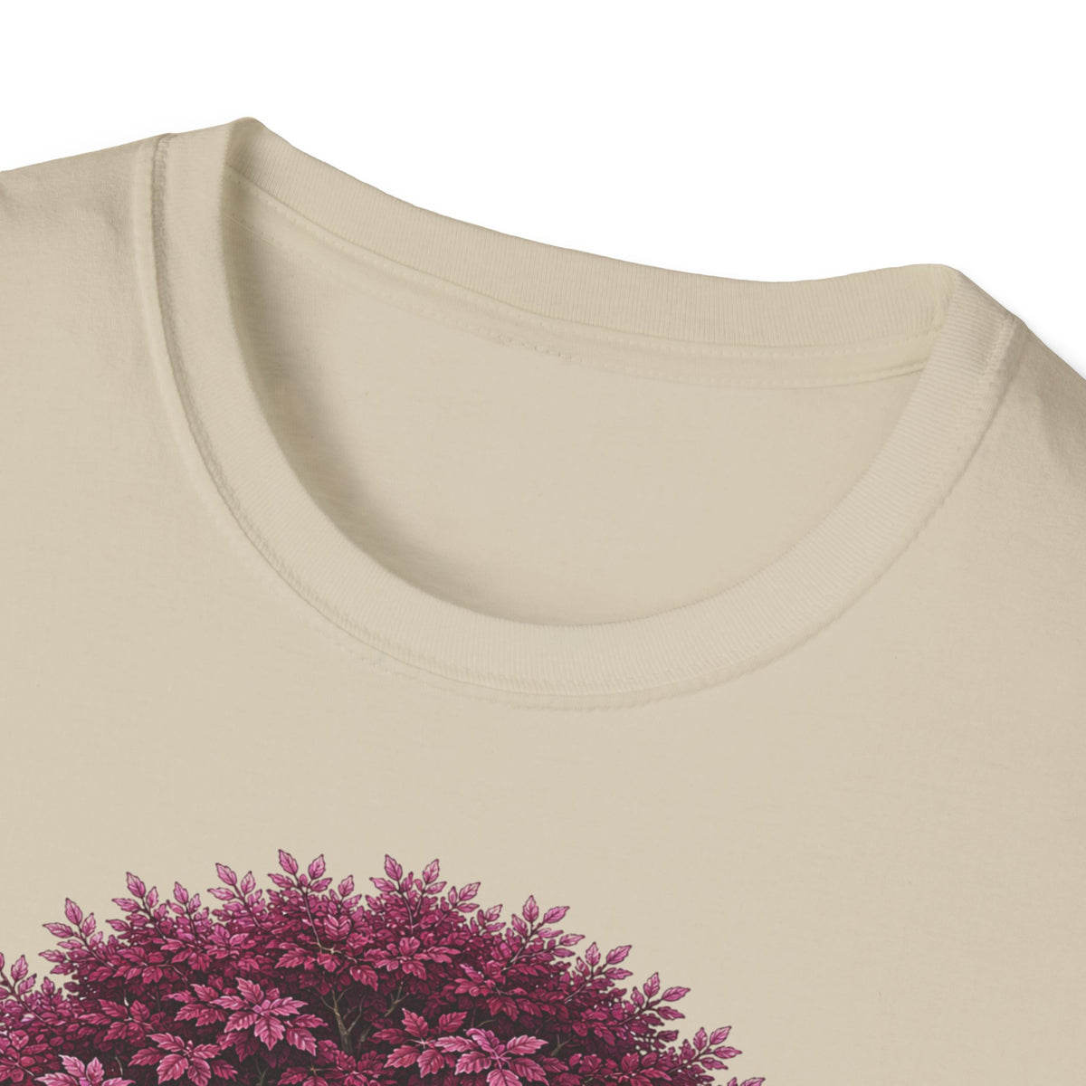 T-Shirt — Cute Purple Tree Illustration with French Quote