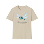 T-shirt illustré avec libellule — « 95 % de précision »