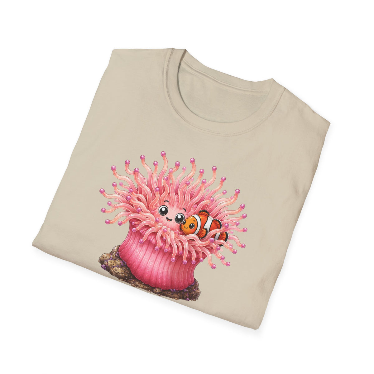 T-shirt créature mignonne Anémone de mer — « Je pique tout ce qui me touche. Sauf lui. »