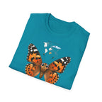 T-shirt illustré avec papillon