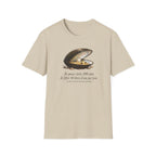 T-shirt — Illustration vintage de moule perlière avec la phrase française « Je peux vivre 200 ans »