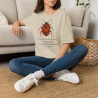 T-shirt illustré avec coccinelle