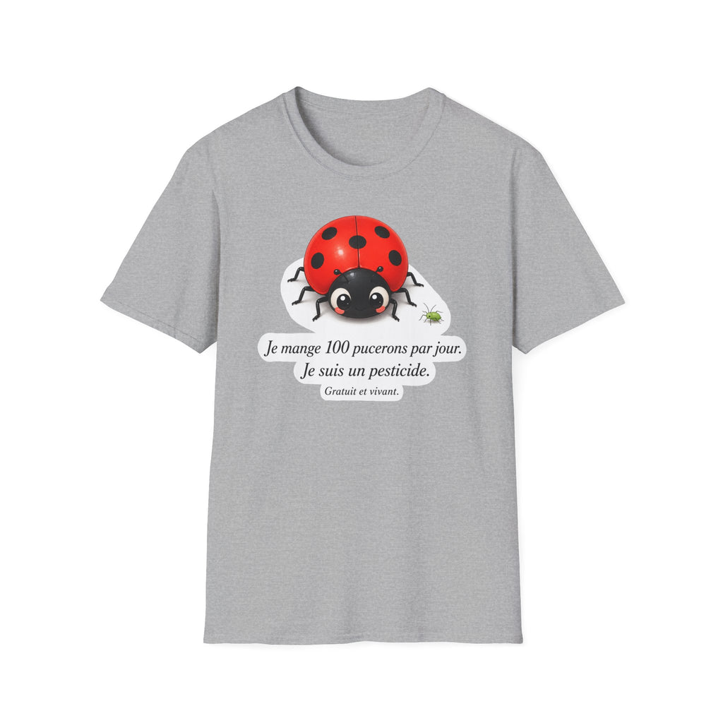 T-shirt Coccinelle — « Je mange 100 pucerons par jour »