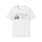 T-Shirt — "Sauver la Planète Oui" Eco Plant Graphic Tee