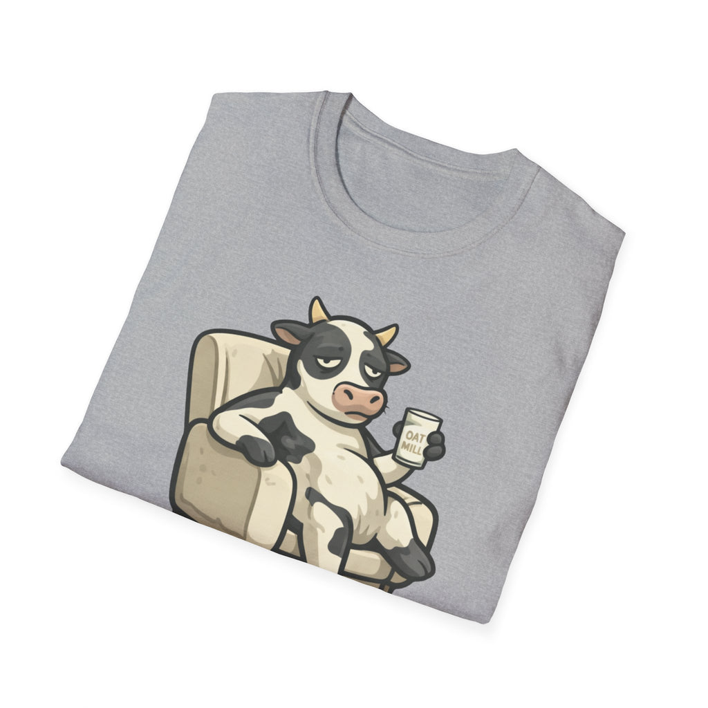 Cow Lounge T-Shirt — Cute Relaxing Cow Illustration with “De rien” Text