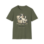 Cow Lounge T-Shirt — Cute Relaxing Cow Illustration with “De rien” Text