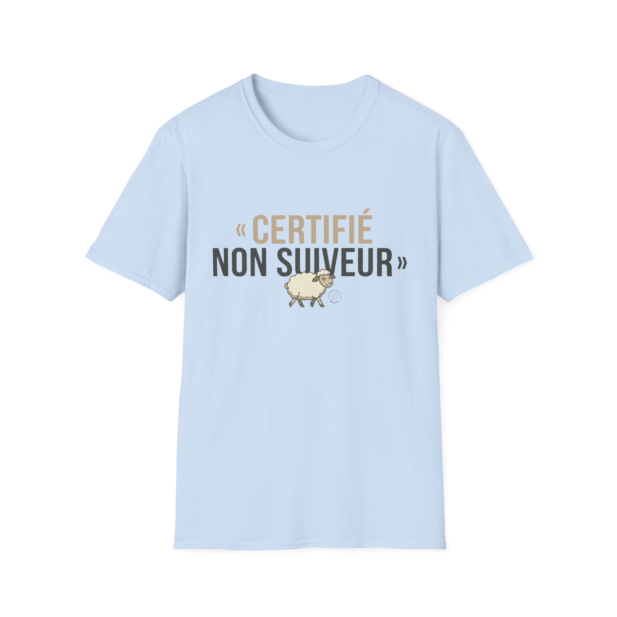 T-Shirt — "Certifié Non Suiveur" Goat Graphic