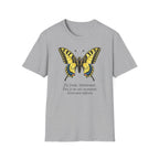T-shirt graphique papillon — Machaon jaune vintage