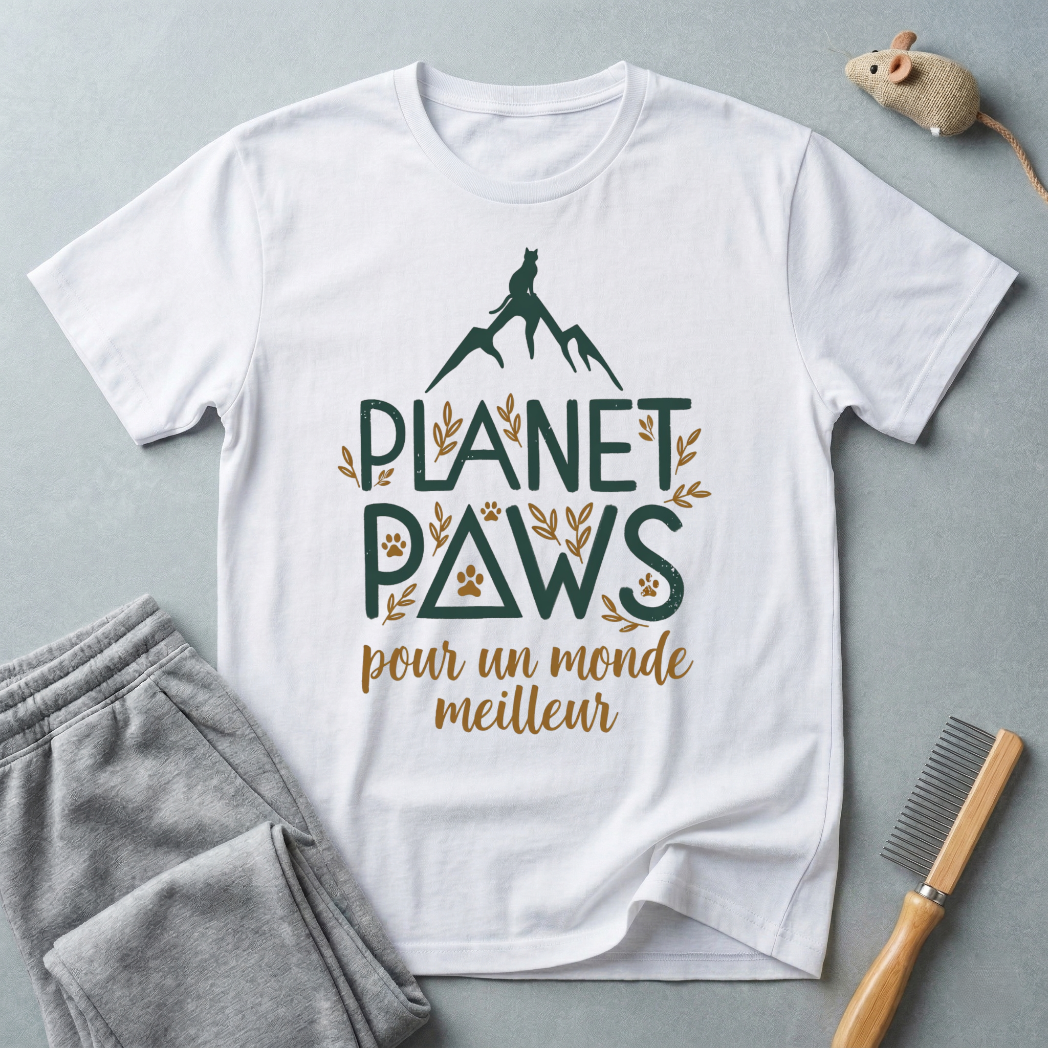 T-shirt "Planet Paws pour un monde meilleur"