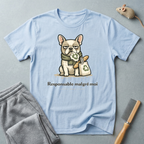 T-shirt — Graphisme mignon de bouledogue “Responsable malgré moi”