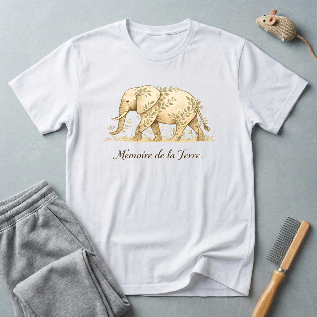 T-shirt "Mémoire de la Terre" Éléphant 🐘