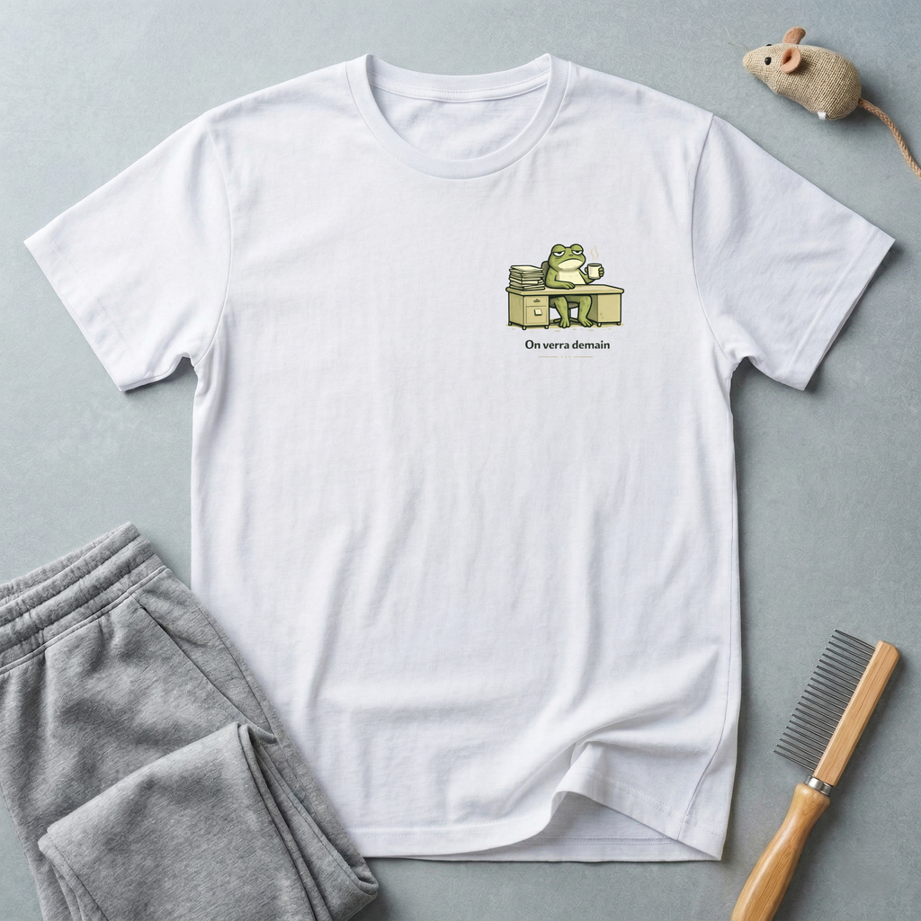 T-Shirt grenouille — "On verra demain"