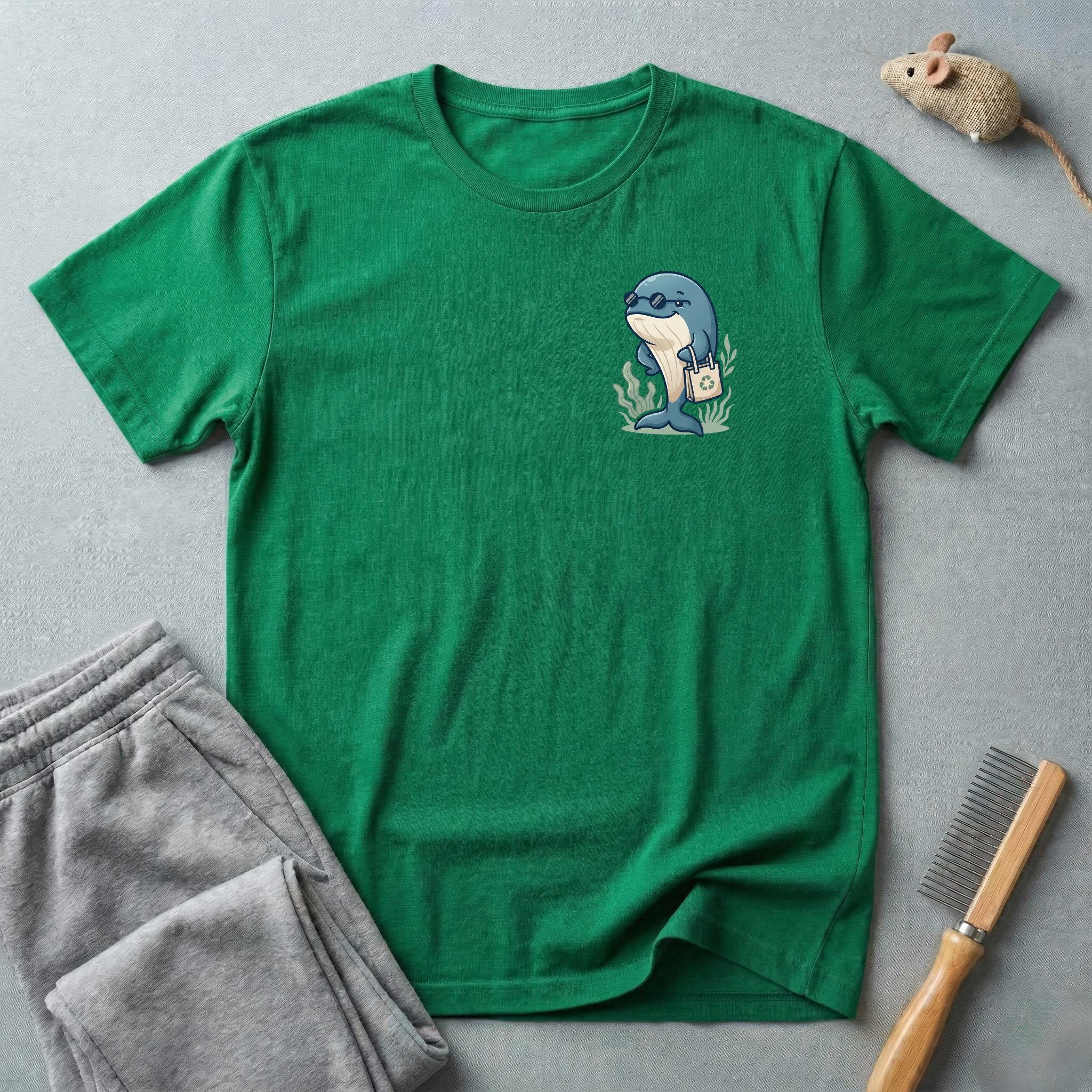 T-shirt graphique Baleine avec sac écolo
