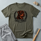T-shirt écusson Rottweiler — «Force & Dignité» T-shirt pour amoureux des chiens
