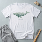 T-shirt baleine botanique "Nature océane."