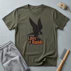 T-shirt Faucon «Libre et Rapide»