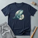 T-shirt graphique Baleine et tasse de café