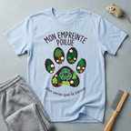 "Mon empreinte poilue" Graphisme de patte florale