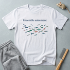 T-shirt — «Ensemble autrement.» T-shirt graphique minimaliste banc de poissons