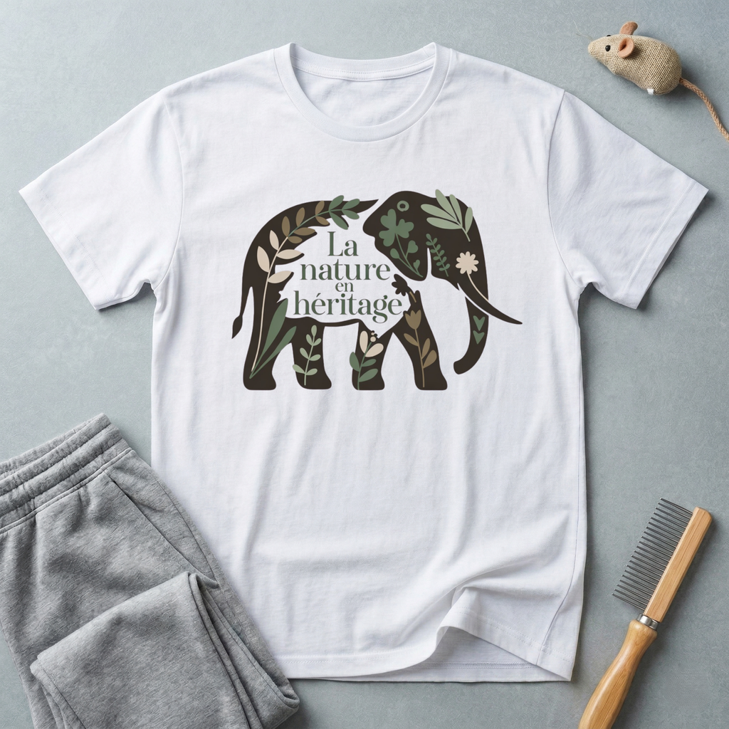 T-Shirt Éléphant "La Nature en Héritage"