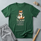 T-shirt illustration de renard — "Durable Mais Méfiant"