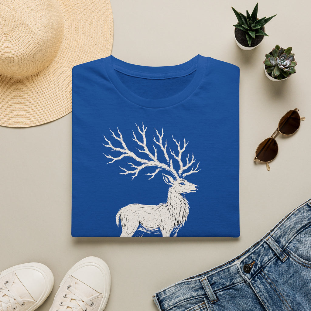 T-shirt illustré avec cerf — « DIGNE. » — T-shirt graphique inspiré de la nature