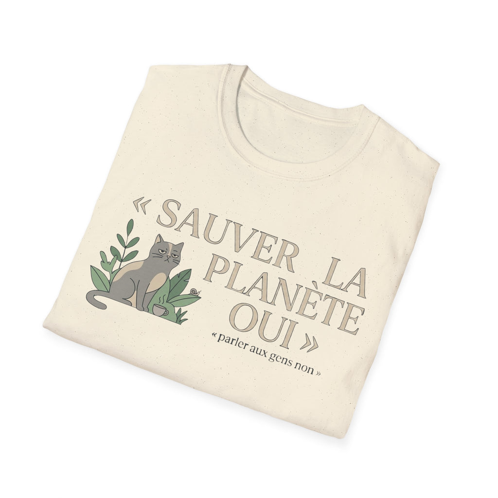 T-Shirt — "Sauver la Planète Oui" Eco Plant Graphic Tee