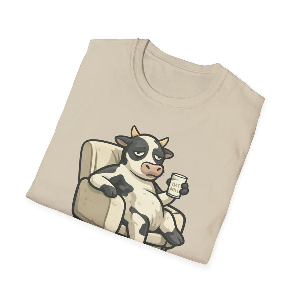 Cow Lounge T-Shirt — Cute Relaxing Cow Illustration with “De rien” Text