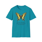 T-shirt graphique papillon — Machaon jaune vintage