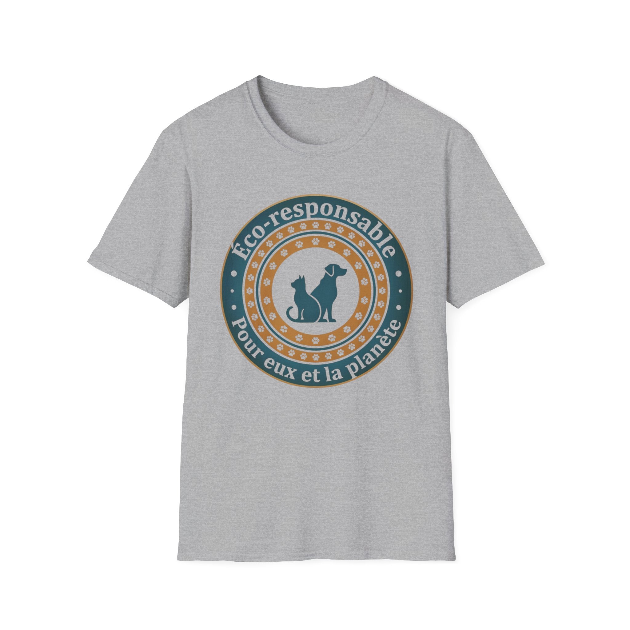 Eco-Responsible Pet T-Shirt — "Éco-responsable pour eux et la planète"