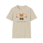 T-shirt Renards lecteurs — Adorables renards dessinés « Reconnecteur certifié »