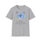 T-shirt papillon bleu