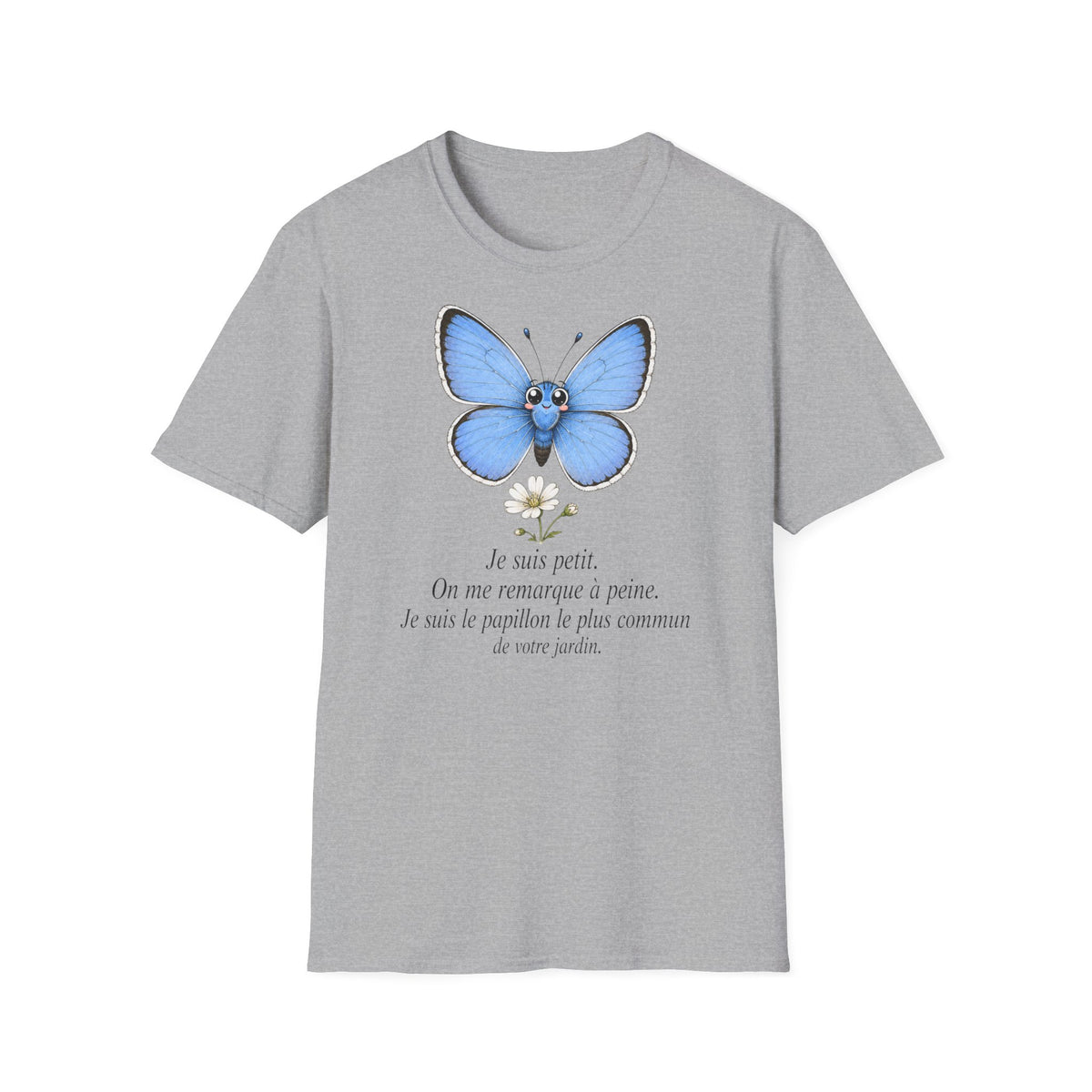 T-shirt papillon bleu