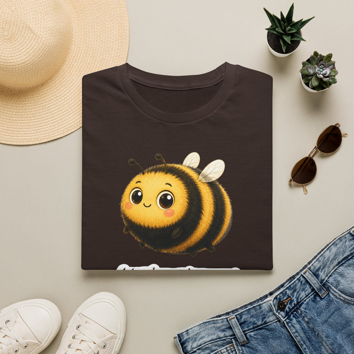 T-shirt Abeille mignonne — Adorable illustration de bourdon