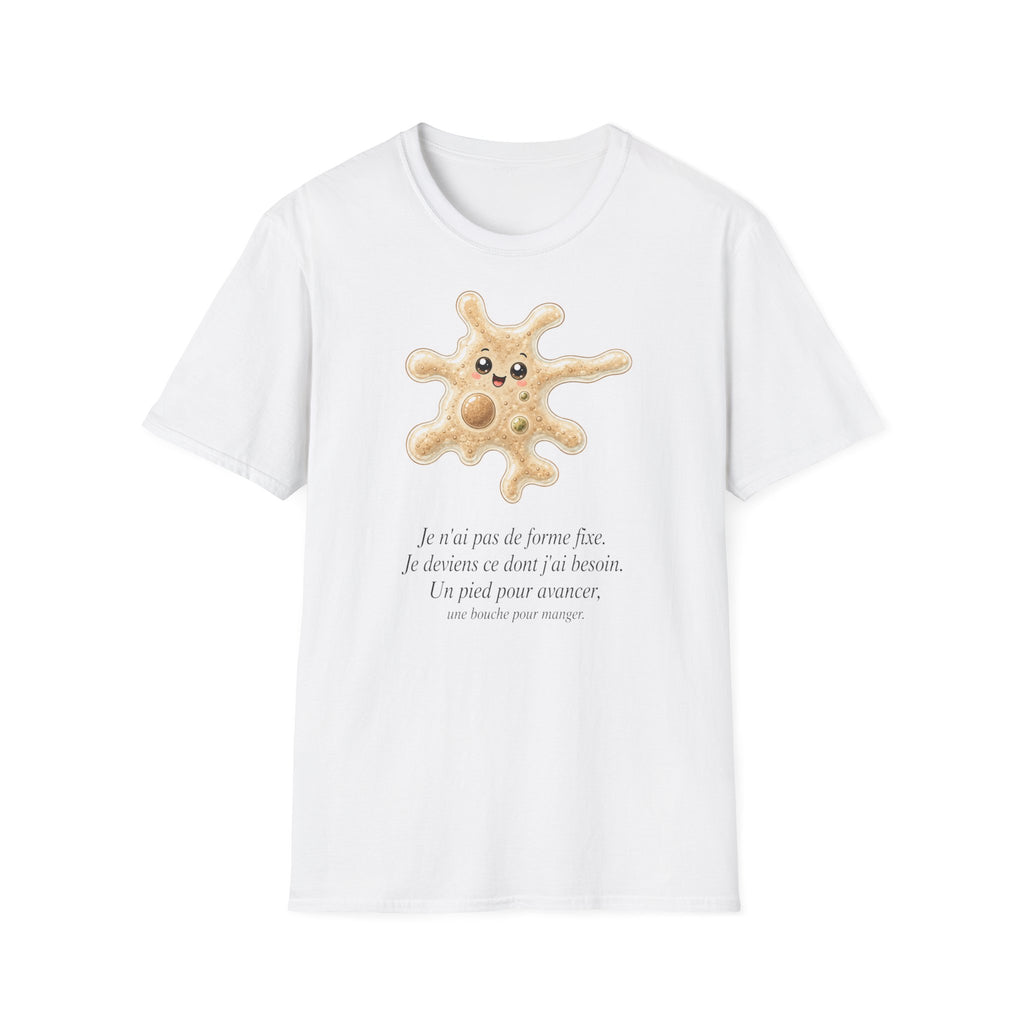 T-shirt avec adorable illustration d’amibe — T-shirt kawaii représentant un microorganisme