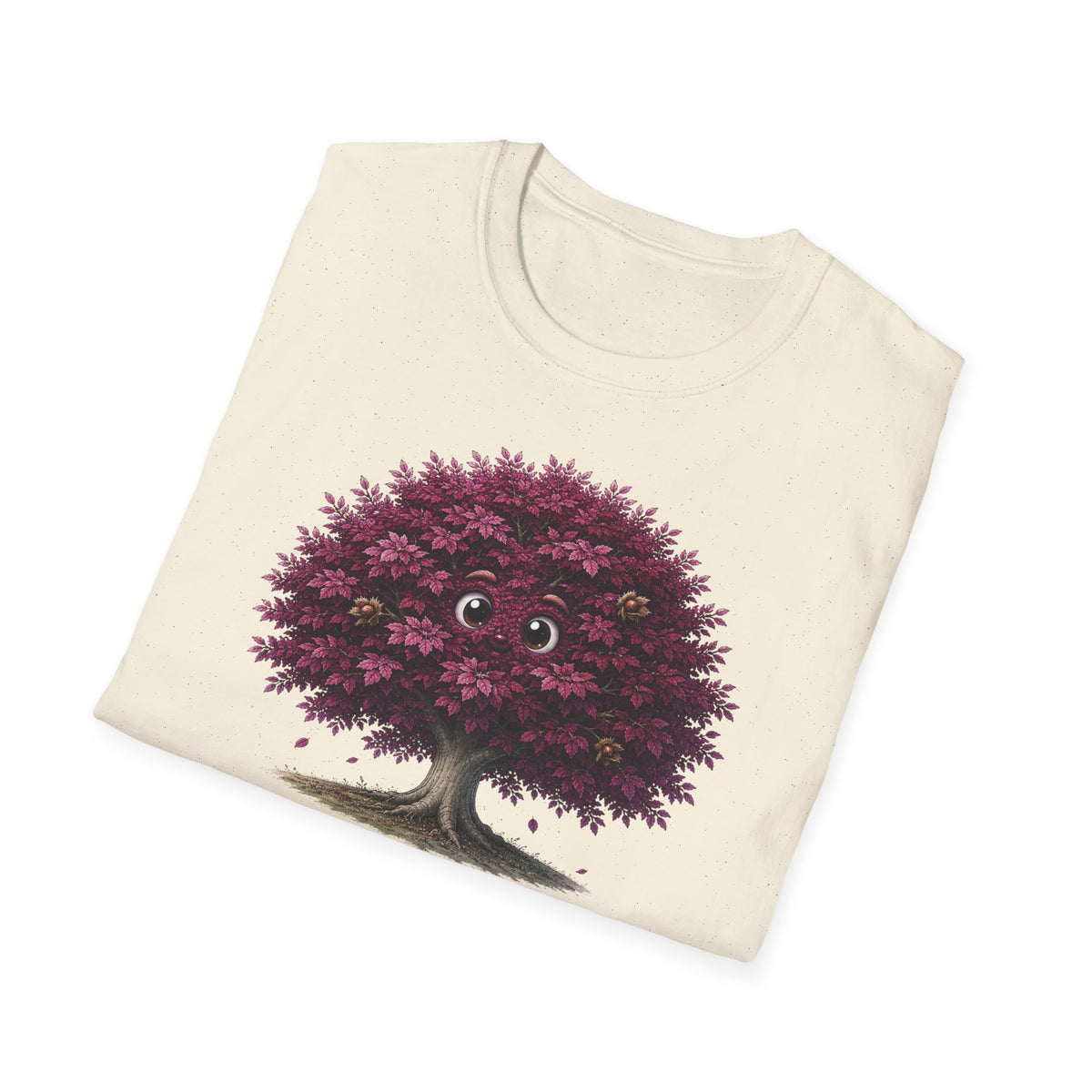 T-Shirt — Cute Purple Tree Illustration with French Quote