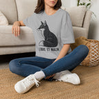 T-shirt illustré avec renard — « Libre et malin » — T-shirt graphique