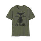 Whale Tail 'En Route' T-Shirt — Nautical Travel Graphic Tee
