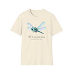 T-shirt illustré avec libellule — « 95 % de précision »