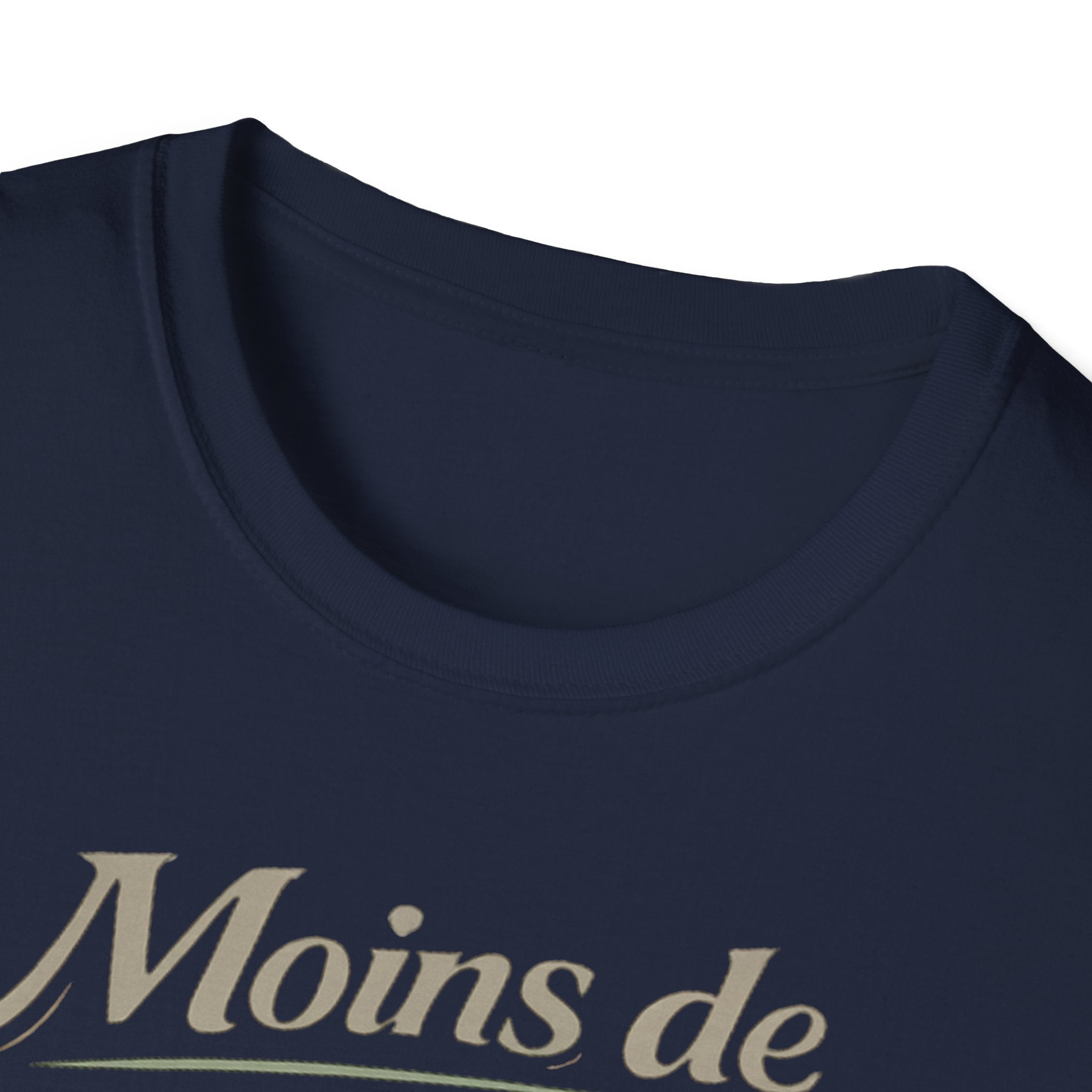 T-Shirt — "Moins de Blabla, Plus de Compassion" French Typography Tee