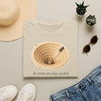 T-shirt — Illustration d’un piège à sable avec « Je creuse un piège parfait »