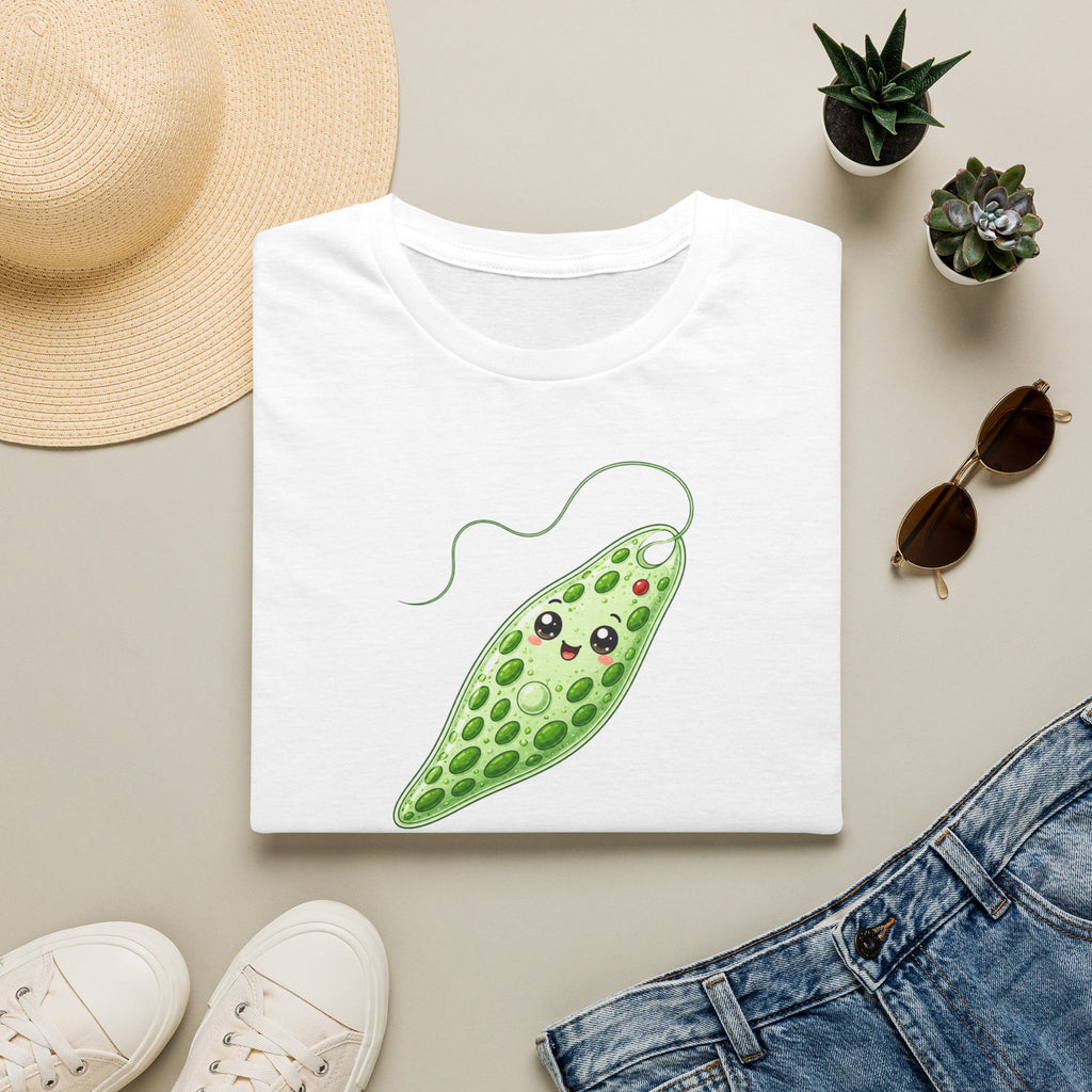 T-shirt kawaii avec cosse de pois — Adorable t-shirt illustré sur le thème botanique
