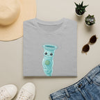 T-shirt adorable avec microorganisme cilié — T-shirt kawaii représentant un protiste unicellulaire